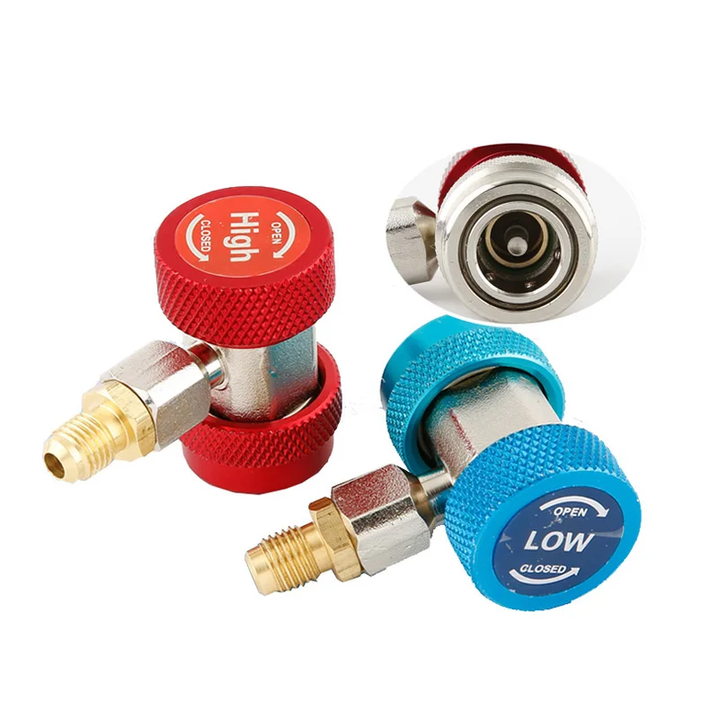 Adjustable fluorinated connection with converter